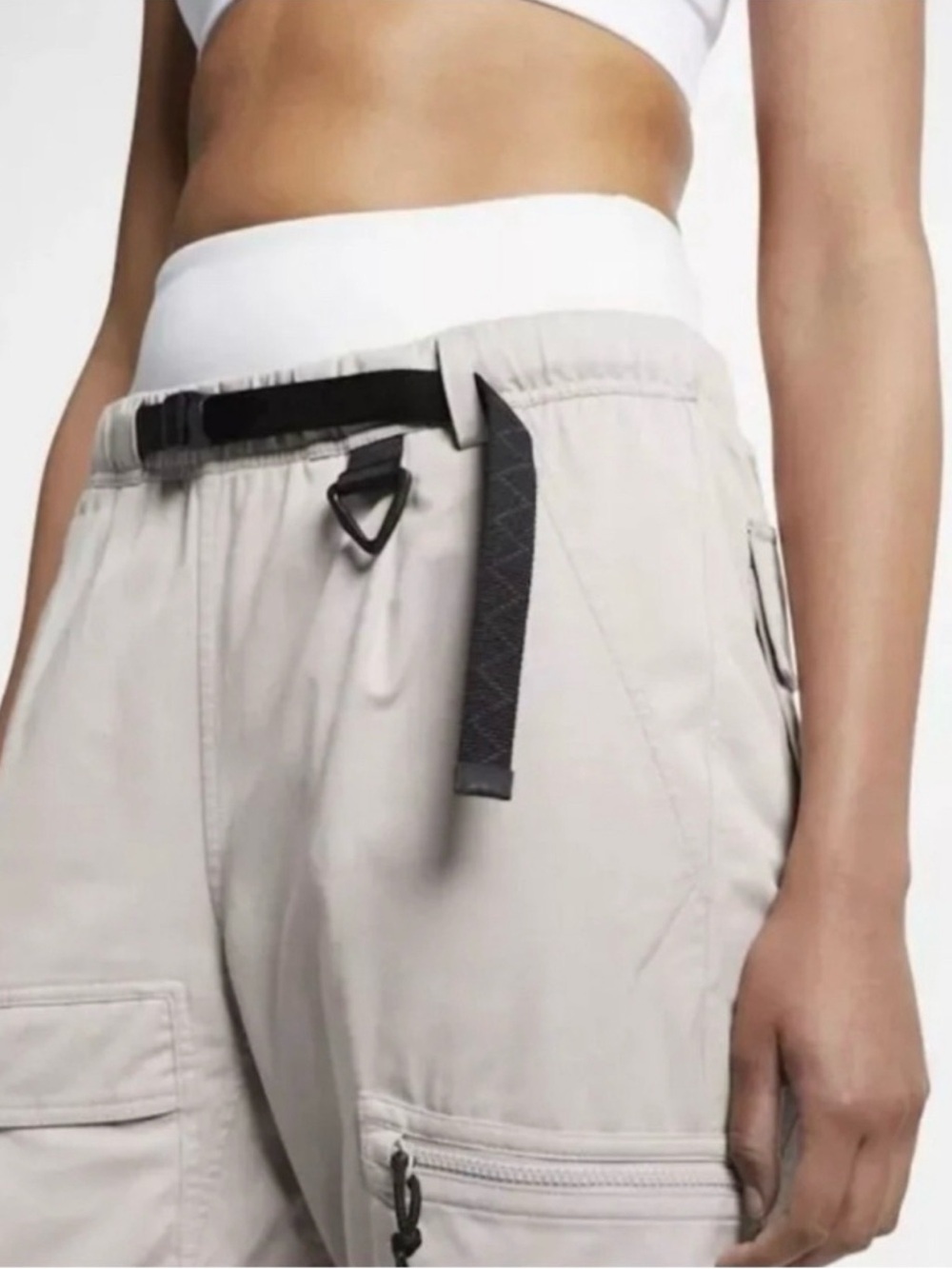 Nike ACG | Woven Baggy Cargo Pants | Moon Particle/Summit White | Size Small - Picture 2 of 8